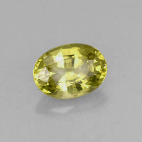 1.24 ct Green Mali Garnet Stone, Natural Mali Garnet in Oval Facet Shape for Sale