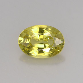 1.41 ct Yellow Mali Garnet Gemstone, Mali Garnet Gem in Oval Facet Shape for Sale.