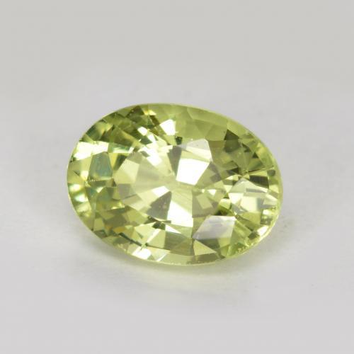 1.10 ct Green Mali Garnet Stone, Natural Mali Garnet in Oval Facet Shape for Sale