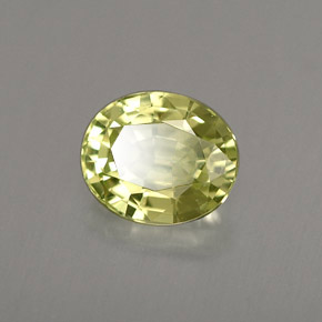 1.34 ct Green Mali Garnet Stone, Natural Mali Garnet in Oval Facet Shape for Sale