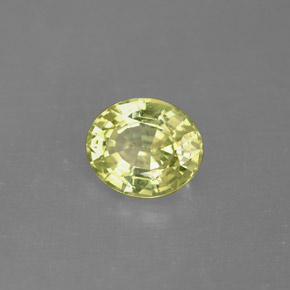 1.27 ct Green Mali Garnet Stone, Natural Mali Garnet in Oval Facet Shape for Sale