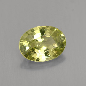 1.34 ct Green Mali Garnet Stone, Natural Mali Garnet in Oval Facet Shape for Sale