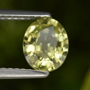 1.06 ct Yellow Mali Garnet Stone, Natural Mali Garnet in Oval Facet Shape for Sale