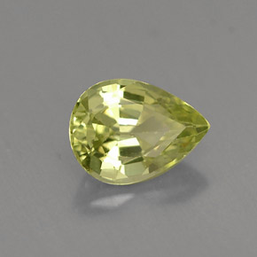 1.29 ct Green Mali Garnet Stone, Natural Mali Garnet in Pear Facet Shape for Sale