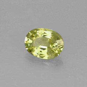 1.23 ct Green Mali Garnet Stone, Natural Mali Garnet in Oval Facet Shape for Sale
