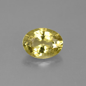 1.45 ct Green Mali Garnet Gemstone, Mali Garnet Gem in Oval Facet Shape for Sale.