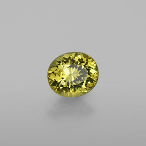 1.40 ct Green Mali Garnet Stone, Natural Mali Garnet in Oval Facet Shape for Sale