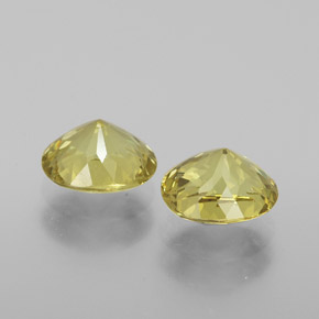 Mali Garnet Gemstone in 6.6 x 5.5 mm Size for Sale, Mali Garnet Stone in Golden Green Color