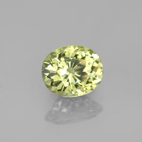 1.23 ct Green Mali Garnet Stone, Natural Mali Garnet in Oval Facet Shape for Sale