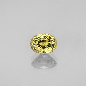 1.05 ct Yellow Mali Garnet Gemstone, Mali Garnet Gem in Oval Facet Shape for Sale.