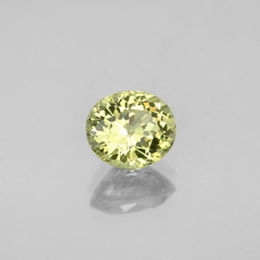 1.51 ct Green Mali Garnet Stone, Natural Mali Garnet in Oval Facet Shape for Sale