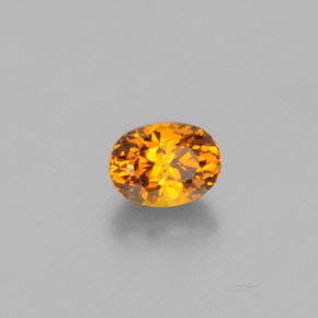 0.59 ct Yellow Mali Garnet Stone, Natural Mali Garnet in Oval Facet Shape for Sale