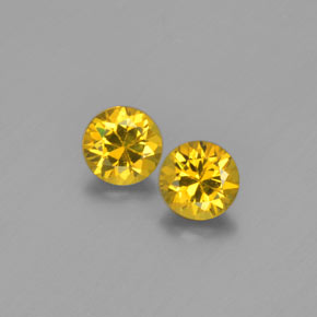 0.91 ct Yellow Mali Garnet Gemstone, Mali Garnet Gem in Diamond-Cut Shape for Sale.
