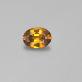 0.84 ct Yellow Mali Garnet Gemstone, Mali Garnet Gem in Oval Facet Shape for Sale.