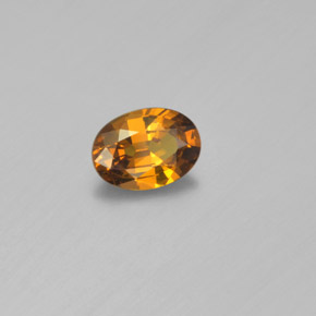 0.84 ct Yellow Mali Garnet Stone, Natural Mali Garnet in Oval Facet Shape for Sale