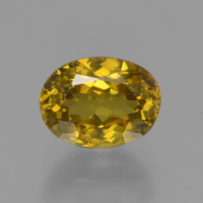 1.11 ct Gold Mali Garnet Gemstone, Mali Garnet Gem in Oval Facet Shape for Sale.