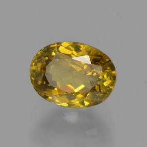 1.11 ct Gold Mali Garnet Stone, Natural Mali Garnet in Oval Facet Shape for Sale