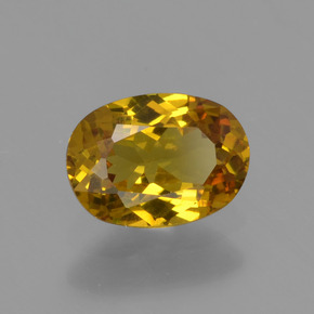 0.71 ct Gold Mali Garnet Stone, Natural Mali Garnet in Oval Facet Shape for Sale