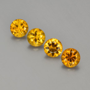 Naranja medio Mali Granate Gema - 0.4ct Corte Diamante (ID: 367942)