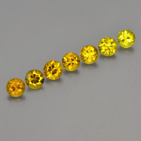 1.62 ct Yellow Mali Garnet Stone, Natural Mali Garnet in Diamond-Cut Shape for Sale