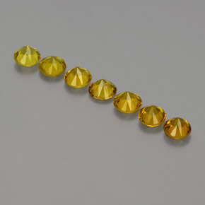 Mali Garnet Gemstone in 3.3 mm Size for Sale, Mali Garnet Stone in Greenish Golden Color