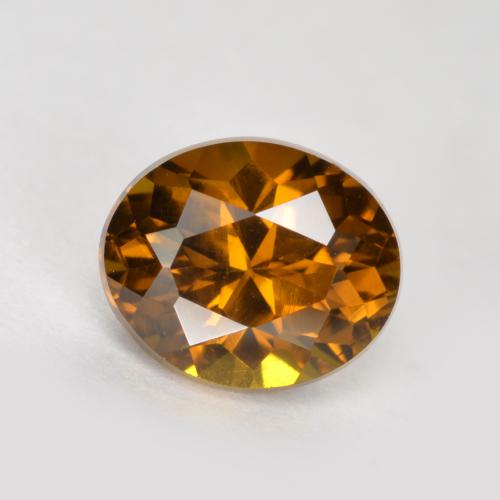 Caramel Brown Mali Garnet Gem - 1.1ct Oval Facet (ID: 377070)