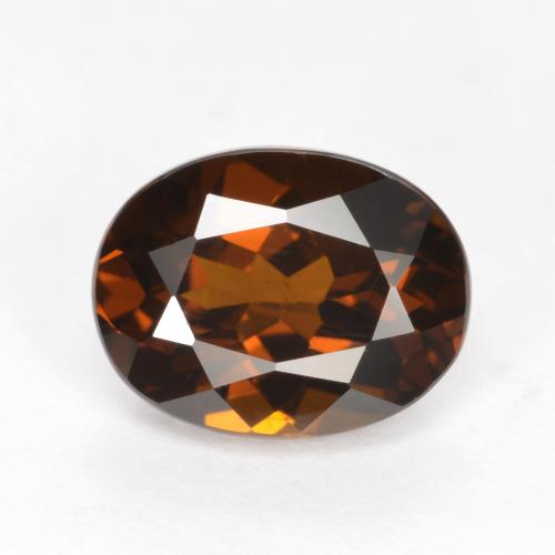 Оранжевый Гранат Мали 5,2 ct из Мали, размер 7,6 x 5,9 mm, Прозрачность: VVS-VS, природный без дополнительной обработки драгоценный камень, 1 шт. Гранат Мали Темно-оранжевый цвета, твердость по Моосу 6,5 - 7,5 подходит для повседневного ношения украшений, Photo A
