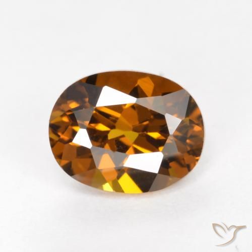 6,7 x 5,3 mm Овал Коричневый Гранат Мали из Мали, вес 1,09 ct, натуральный без дополнительной обработки драгоценный камень в чистота VS-SI, 1 штука Фасетный Овал Гранат Мали - цвет: Средне-светло-коричневый, твердость по Моосу 6,5 - 7,5 подходит для повседневного ношения украшений , Photo A