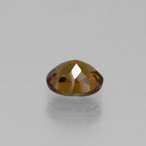Mali Garnet Gemstone in 6.5 x 5.5 mm Size for Sale, Mali Garnet Stone in Medium-Dark Brown Color