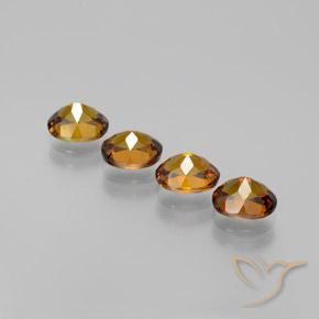 Mali Garnet Gemstones in 6.5 x 5.2 mm Size for Sale, Mali Garnet Stones in Warm Brown Color