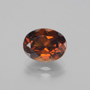 2.66 ct Orange Mali Garnet Gemstone, Mali Garnet Gem in Oval Facet Shape for Sale.