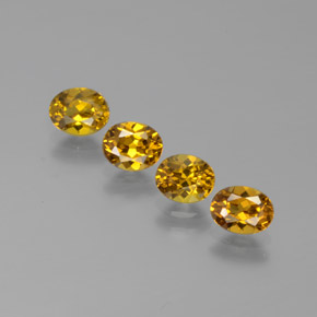 Medium Gold Гранат Мали Камень - 0.5ct Фасетный Овал (ID: 378391)
