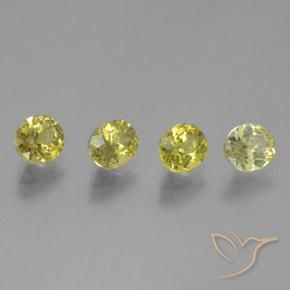 2.45 ctw Yellow Mali Garnet Stones, Natural Mali Garnet in Oval Facet Shape for Sale