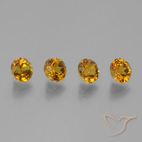 2.58 ctw Orange Mali Garnet Stones, Natural Mali Garnet in Round Facet Shape for Sale