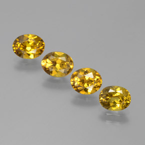 Dorado verdoso Mali Granate Gema - 0.7ct Forma ovalada (ID: 378396)