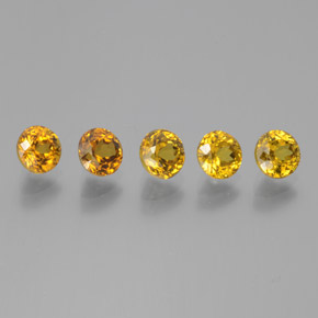 2.74 ctw Golden Mali Garnet Stones, Natural Mali Garnet in Round Facet Shape for Sale
