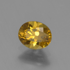 0.54 ct Yellow Mali Garnet Stone, Natural Mali Garnet in Oval Facet Shape for Sale