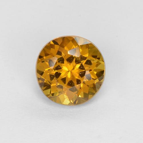 Orange-or Grenat Mali gemme - 0.7ct Facette ronde (ID: 378892)