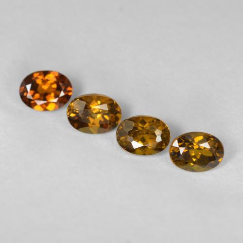 2.21 ctw Golden Mali Garnet Stones, Natural Mali Garnet in Oval Facet Shape for Sale