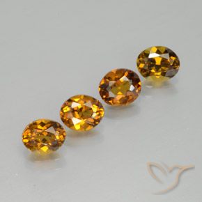 2.41 ctw Brown Mali Garnet Stones, Natural Mali Garnet in Oval Facet Shape for Sale