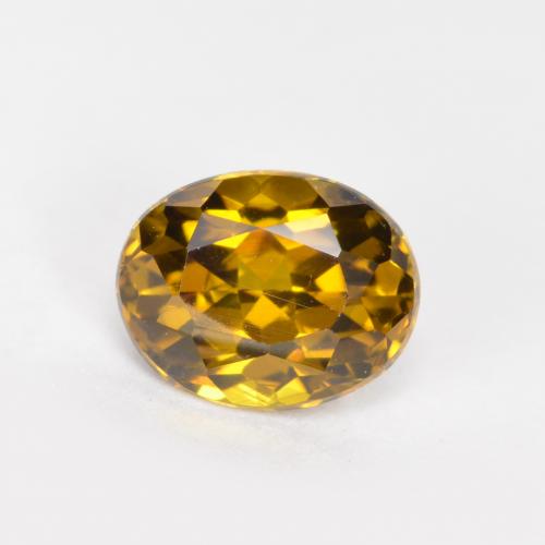 0.81 ct Brown Mali Garnet Gemstone, Mali Garnet Gem in Oval Facet Shape for Sale.