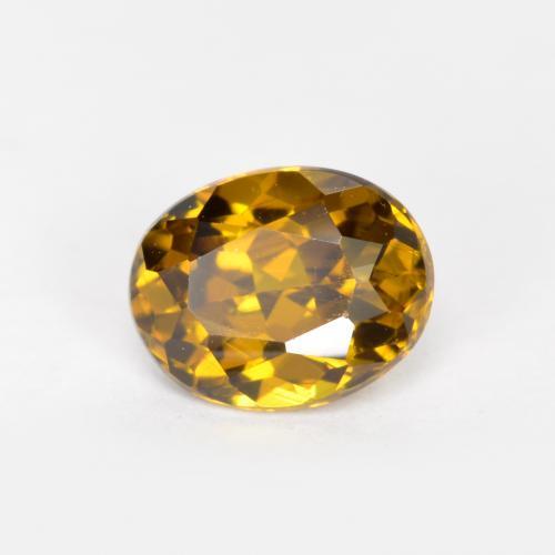 0.81 ct Brown Mali Garnet Stone, Natural Mali Garnet in Oval Facet Shape for Sale