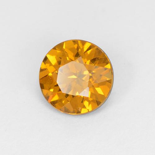 0.76 ct Golden Mali Garnet Stone, Natural Mali Garnet in Round Facet Shape for Sale