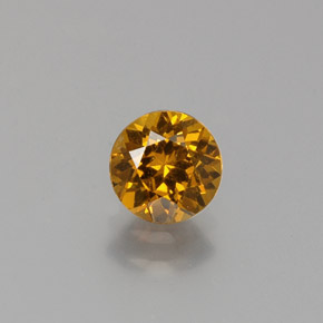 5,9mm Granato del Mali marrone Sfaccettatura rotonda dal Mali, peso di 0,95 ct, pietra preziosa naturale non trattati in purezza VVS-VS, Granato del Mali 1pz - il colore è Marrone dorato, durezza Mohs di 6,5 - 7,5 adatto per gioielli da indossare ogni giorno, Photo A
