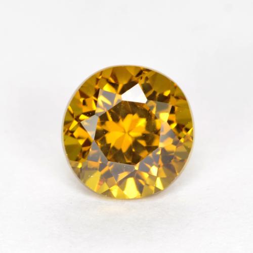 1.1ct Round Facet Greenish Golden Mali Garnet Gem for sale 1.1ct Round Facet Greenish Golden Mali Garnet Gem (ID: 382266)