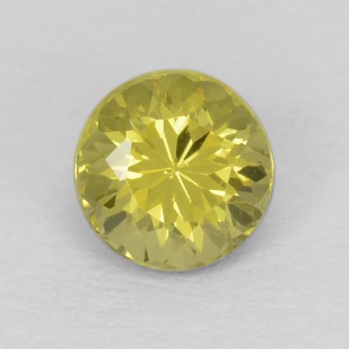 0.33 ct Green Mali Garnet Gemstone, Mali Garnet Gem in Round Facet Shape for Sale.
