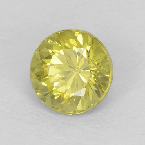 0.33 ct Green Mali Garnet Stone, Natural Mali Garnet in Round Facet Shape for Sale