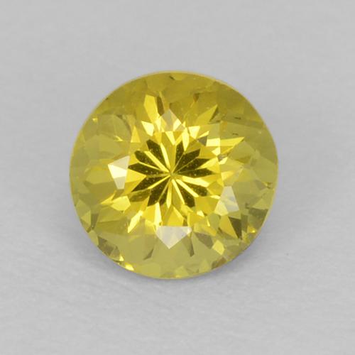 0.30 ct Yellow Mali Garnet Gemstone, Mali Garnet Gem in Round Facet Shape for Sale.