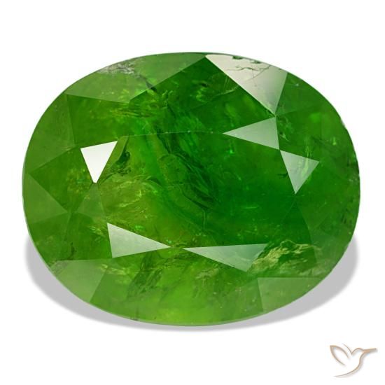 17.61ct Green Mali Garnet, Oval, SI-I1