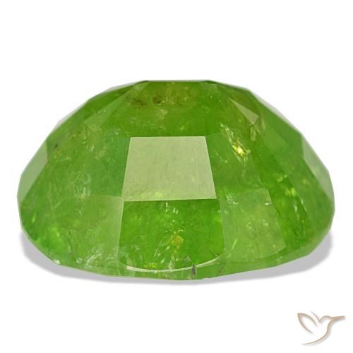 Mali Garnet Gemstone in 18.3 x 15.2 mm Size for Sale, Mali Garnet Stone in Medium Green Color